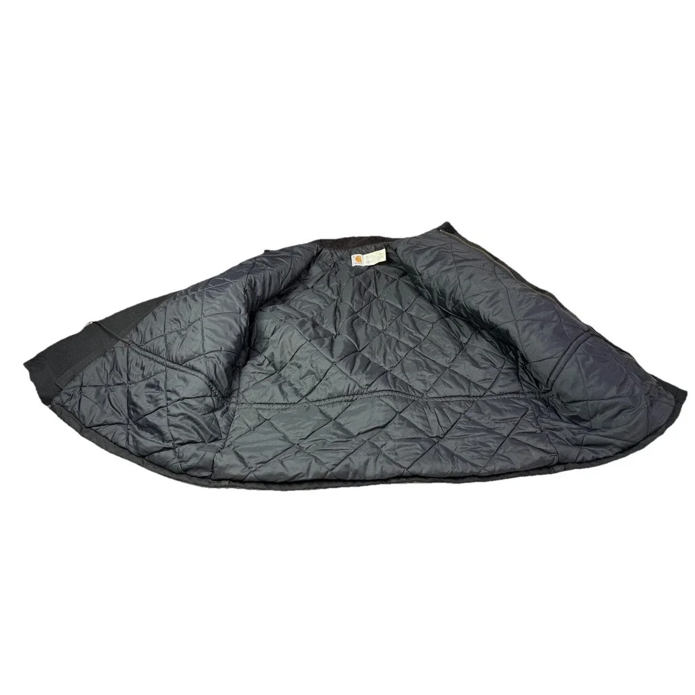 Vintage Carhartt Quilted  Jacket‎ Coat 3 XL XXXL Black USA Union 2b1